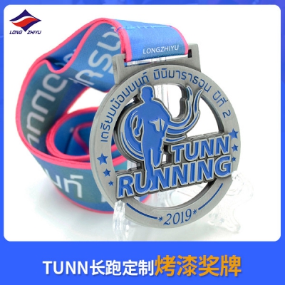 TUNN長(zhǎng)跑定制烤漆獎(jiǎng)牌